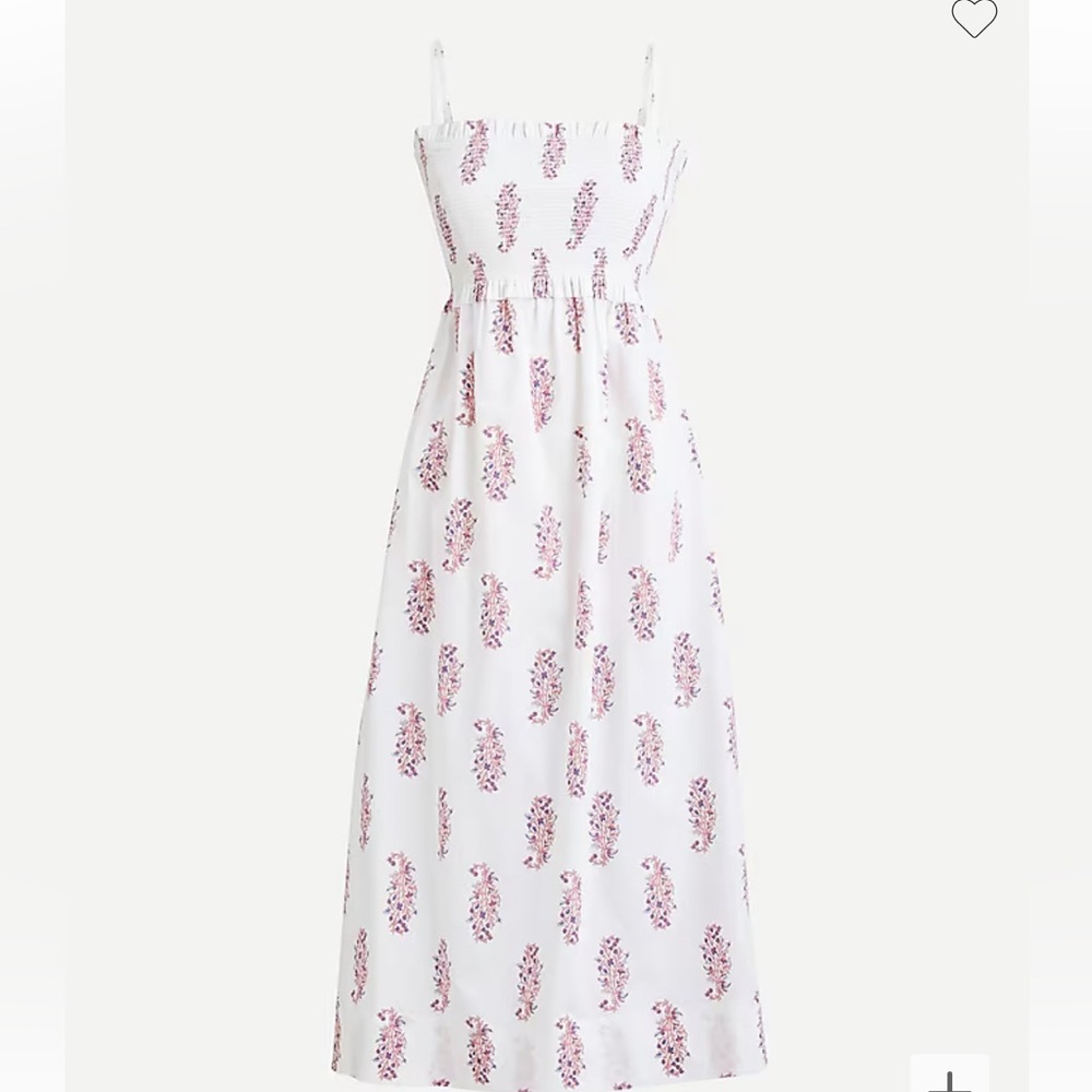 J crew smocked dress XS